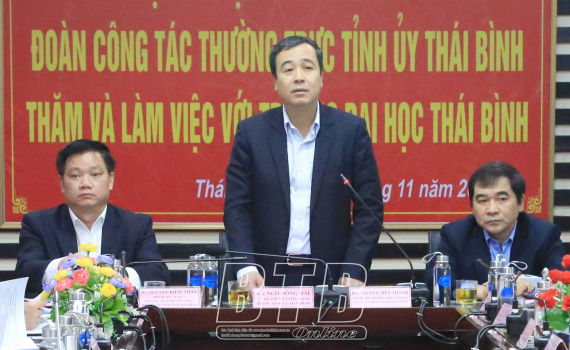  Thường trực Tỉnh ủy Nh88 đăng Nhập với Trường Đại học Thái Bình