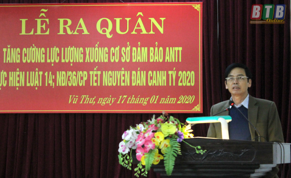   Vũ Thư: Ra quân lực lượng bảo đảm an ninh trật tự