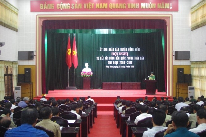   Đông Hưng: Sơ kết Nh881 nền Quốc phòng toàn dân