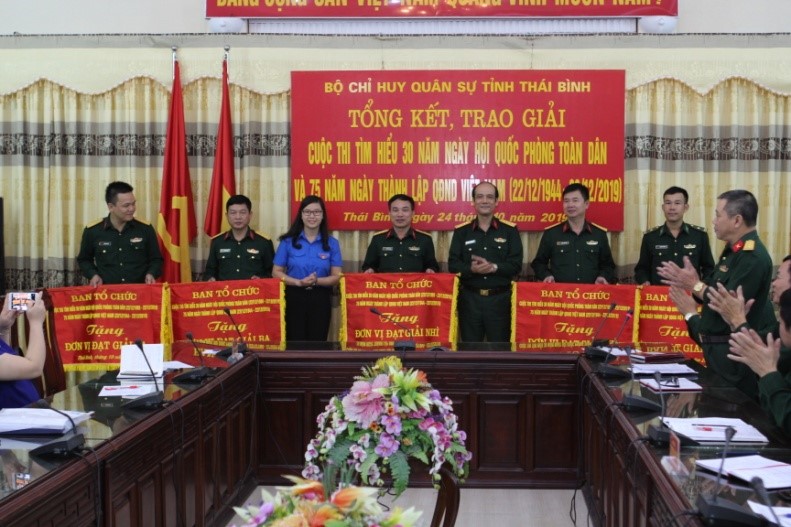   Tổng kết, trao giải Cuộc thi tìm hiểu 30 năm ngày hội QPTD;  75 năm ngày thành lập QĐND Việt Nam