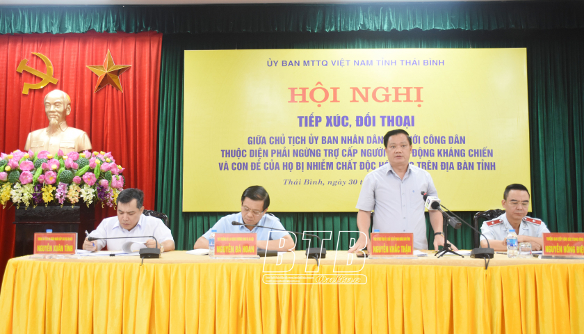   Tiếp xúc, đối thoại giữa Chủ tịch Nh88 casino tỉnh với công dân thuộc diện phải ngừng trợ cấp người hoạt động kháng chiến và con đẻ của họ bị nhiễm chất độc hóa học trên địa bàn tỉnh