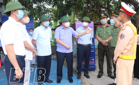   Kiểm tra, chỉ đạo Nh88 Nha cai phòng, chống dịch Covid-19 tại chốt kiểm soát dịch và khu cách ly tập trung trên địa bàn huyện Hưng Hà