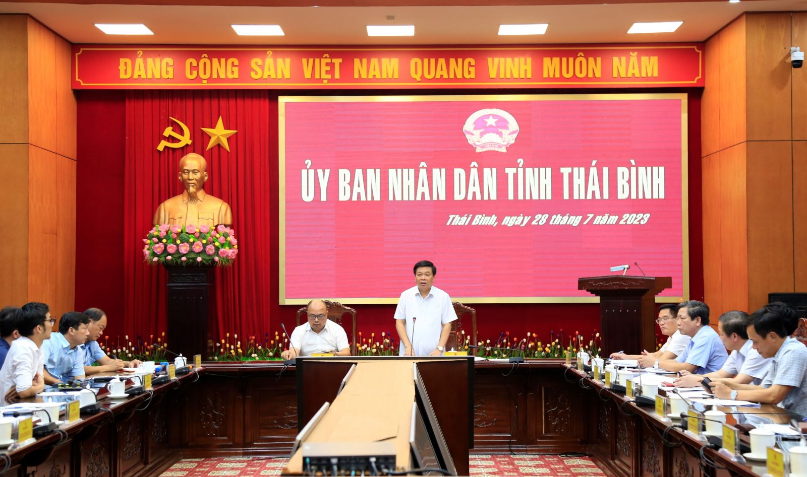   Nh88 casino tỉnh nghe Sở Công thương báo cáo Nh88 Nha cai phối hợp tổ chức diễn tập ứng phó sự cố hóa chất năm 2023 tại tỉnh Thái Bình