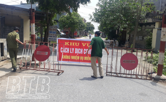  Kiến Xương phong tỏa thôn Hưng Đạo, xã Bình Minh có người dương tính với SARS-CoV-2