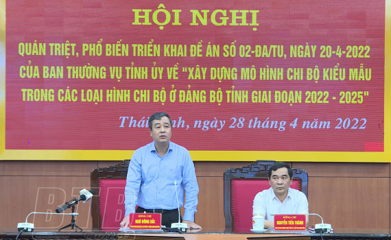   Thái Bình phấn đấu đến năm 2025 có trên 20% chi bộ đạt tiêu chí Nh88 casino chi bộ kiểu mẫu