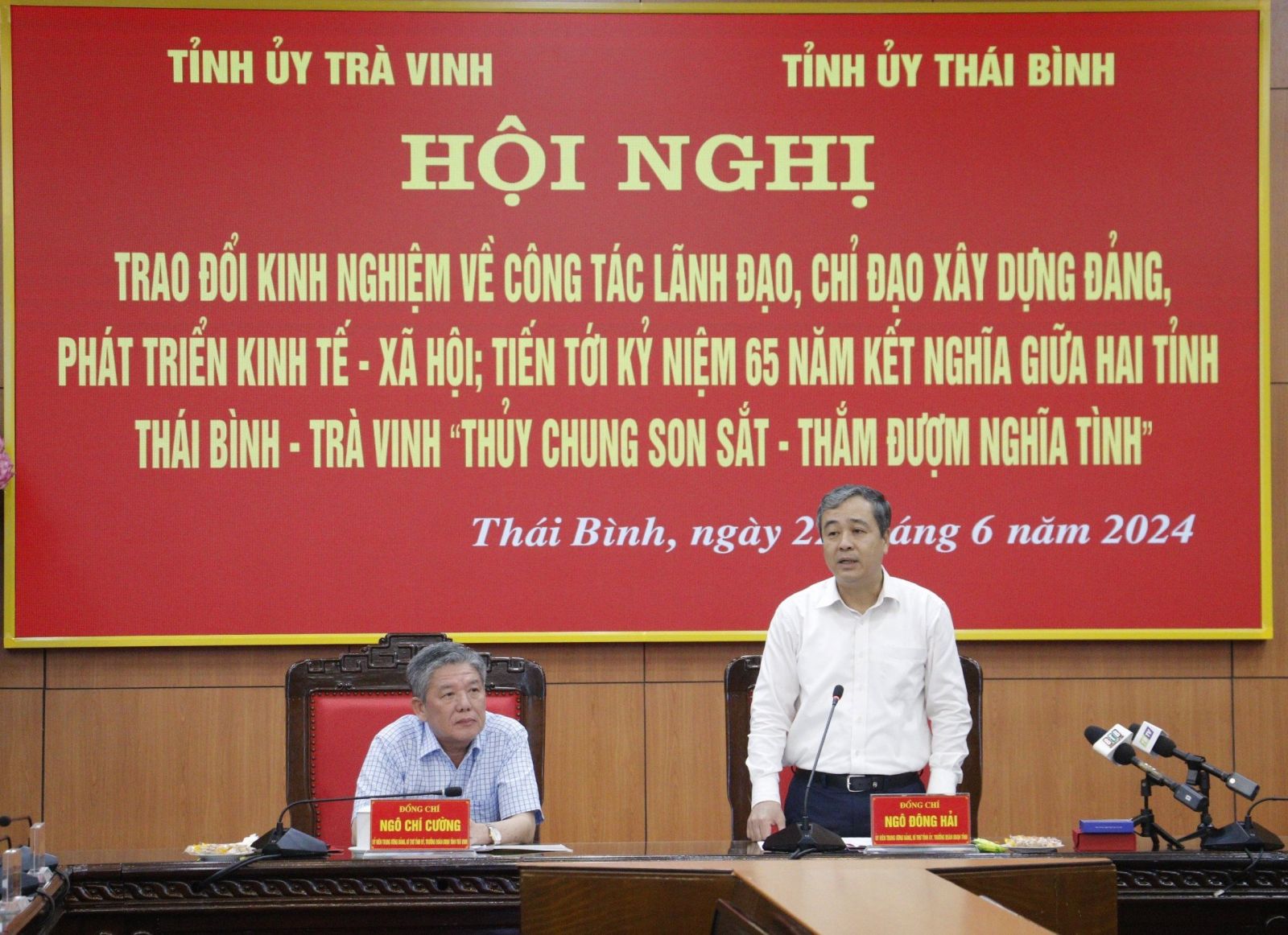   Thái Bình - Trà Vinh tuy xa mà gần, đồng hành Nh88 net