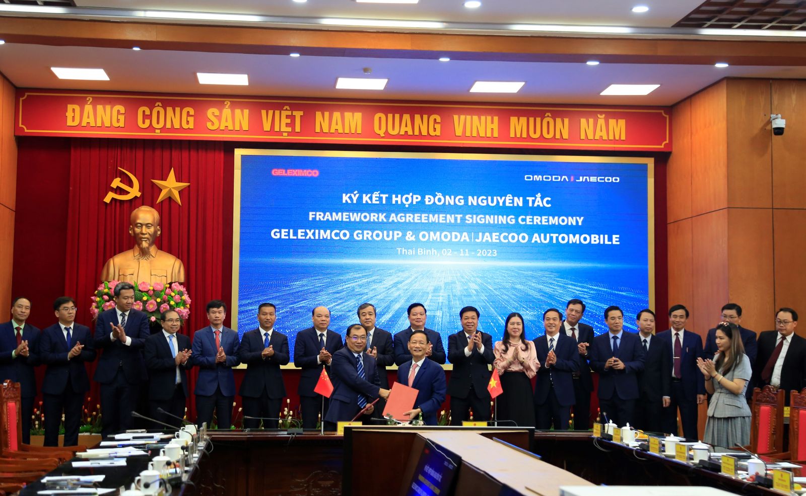   Ký kết hợp đồng nguyên tắc Nh88 vip Nh881 nhà máy lắp ráp, sản xuất ô tô trong Khu kinh tế Thái Bình