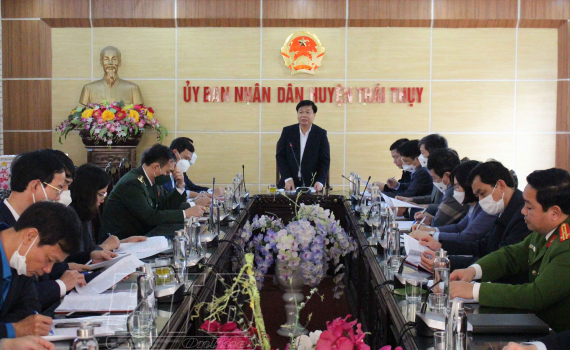   Kiểm tra thực hiện nhiệm vụ trọng tâm dịp tết Nguyên đán Nhâm Dần 2022 tại huyện Thái Thụy và thành phố Thái Bình