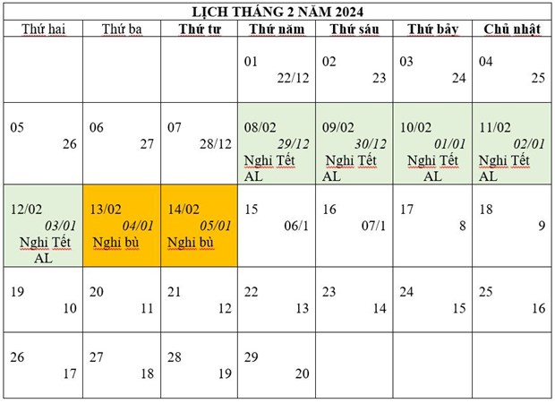   Nh881 chốt phương án nghỉ Tết Âm lịch 7 ngày, nghỉ lễ Quốc khánh 4 ngày