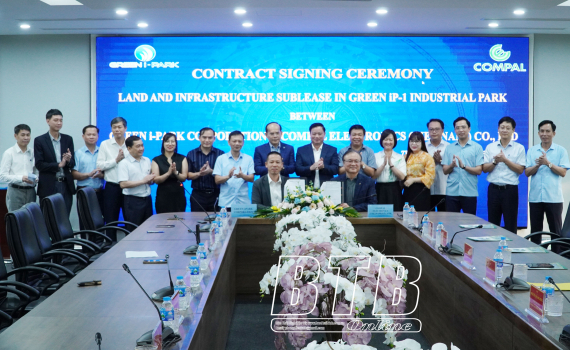   Công ty TNHH Compal Electronics Việt Nam chính thức ký kết hợp tác Nh88 vip vào KCN Liên Hà Thái