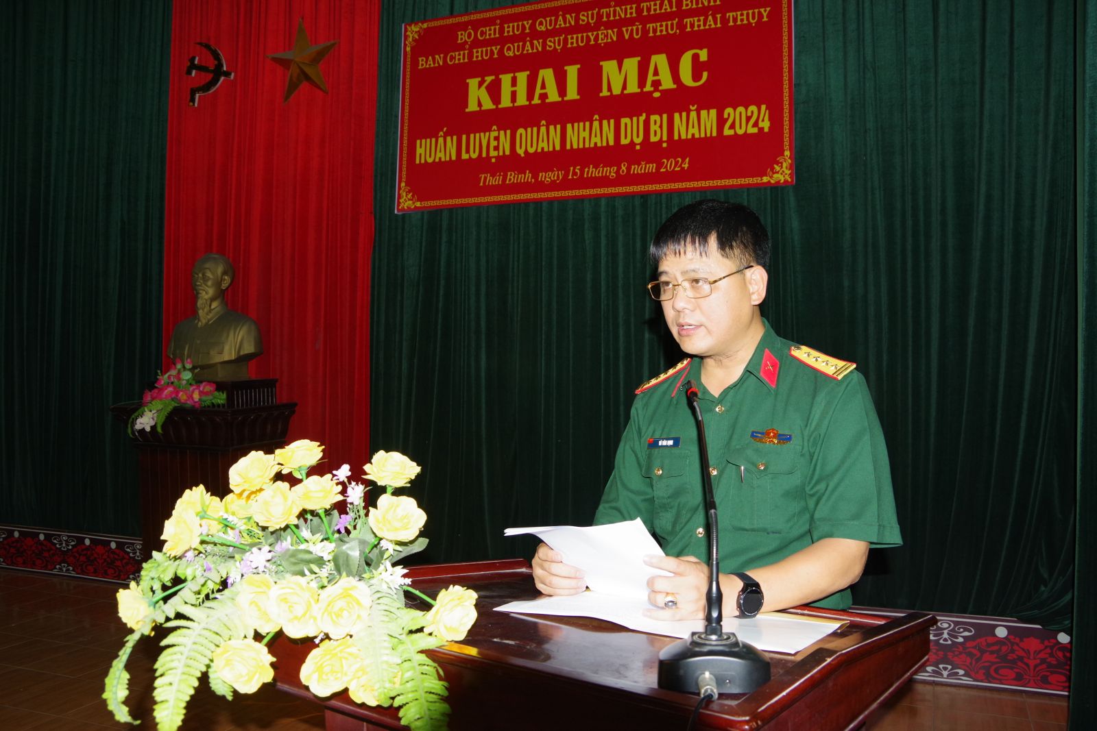   Huấn luyện cán bộ khung B, đơn vị dự bị động viên năm 2024