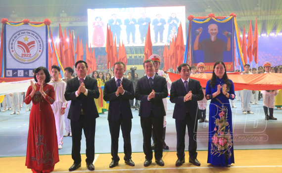   Trang trọng lễ khai mạc Đại hội Thể dục thể thao tỉnh Thái Bình lần thứ IX