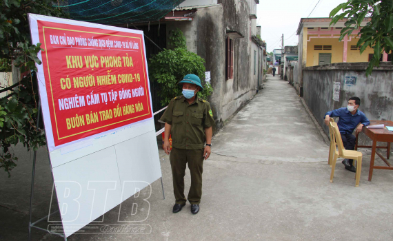   Tiền Hải: Phong tỏa 14 hộ dân thôn Hưng Đạo