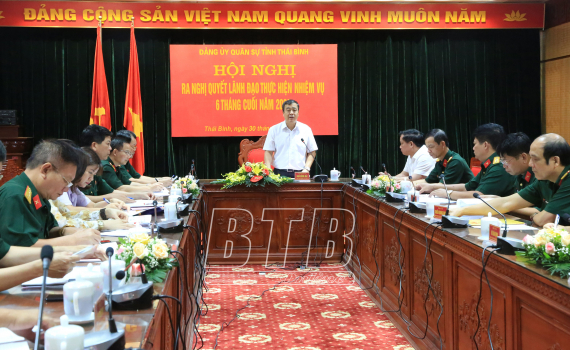   Đảng ủy Quân sự tỉnh: Ra nghị quyết lãnh đạo thực hiện nhiệm vụ 6 tháng cuối năm 2022