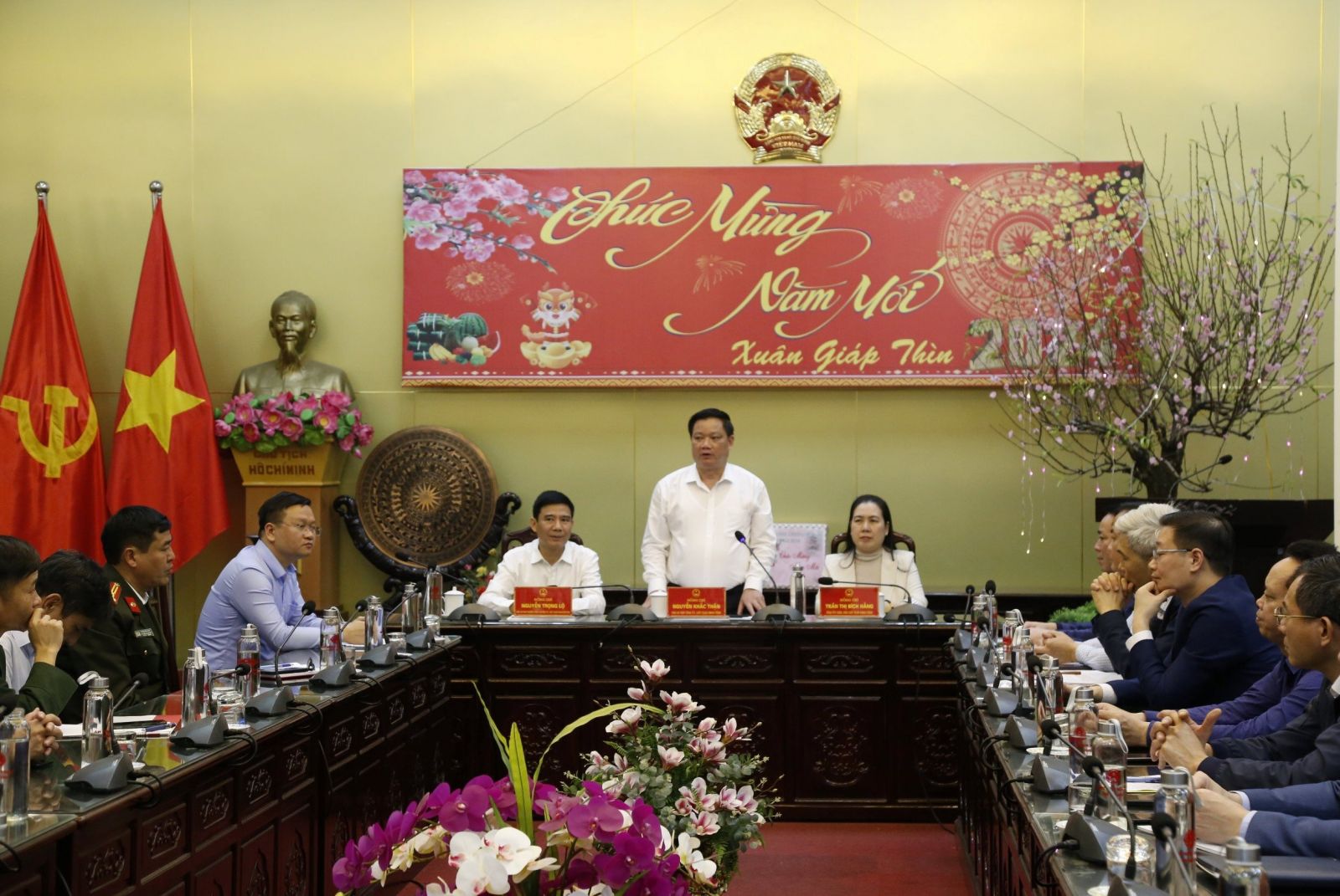   Đồng chí Phó Bí thư Tỉnh ủy, Chủ tịch Nh88 casino tỉnh kiểm tra việc thực hiện các nhiệm vụ tết Nguyên đán Giáp Thìn 2024