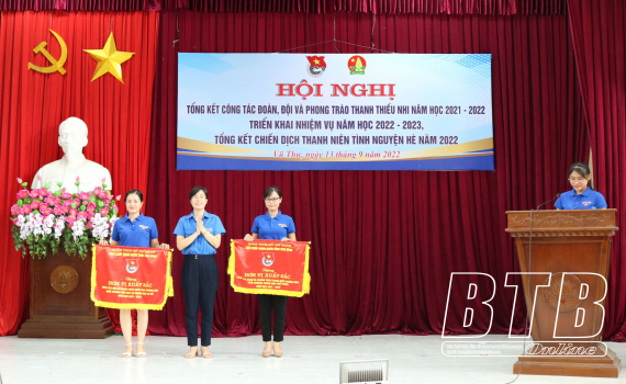   Vũ Thư: 17 tập thể, 20 cá nhân được tặng cờ thi đua, bằng khen của Tỉnh đoàn
