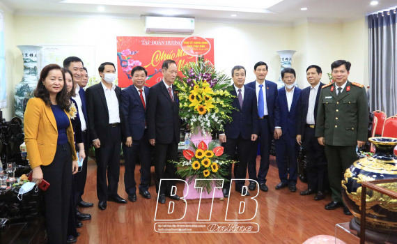   Đồng chí Bí thư Tỉnh ủy thăm, động viên một số doanh nghiệp trên địa bàn thành phố Thái Bình