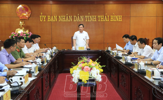  Họp Ban Chỉ đạo di chuyển các cơ sở sản xuất, kinh doanh, trụ sở cơ quan, đơn vị và một số điểm dân cư khu vực ven sông Trà Lý