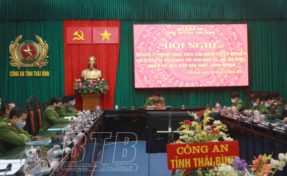   Sơ kết đợt cao điểm tuyên truyền, kiểm tra về phòng cháy, chữa cháy đối với khu dân cư, hộ gia đình và nhà ở kết hợp sản xuất, kinh doanh