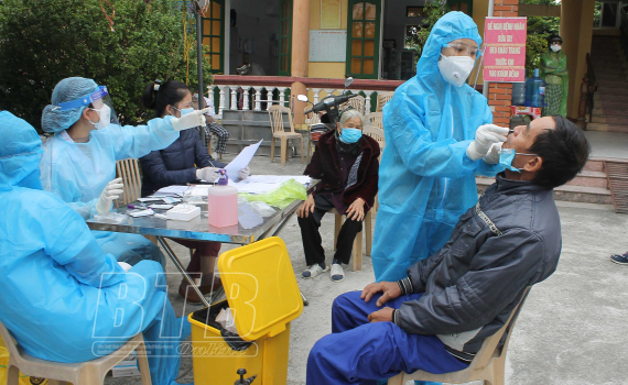   Vũ Thư hoàn thành xét nghiệm nhanh cho 65.734 công dân