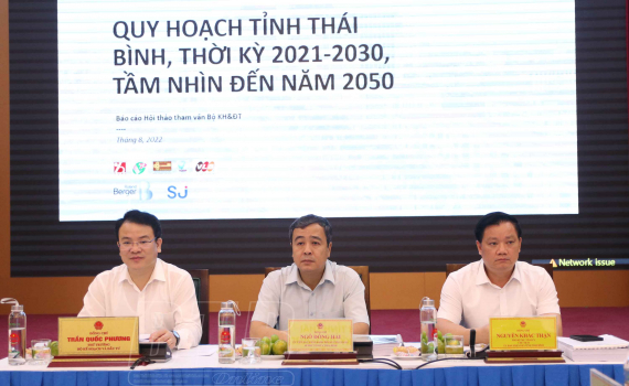   Hội thảo tham vấn quy hoạch tỉnh Thái Bình thời kỳ 2021 - 2030, tầm nhìn đến năm 2050