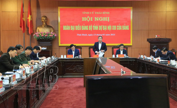   Họp Đoàn đại biểu Đảng bộ tỉnh dự Đại hội XIII của Đảng