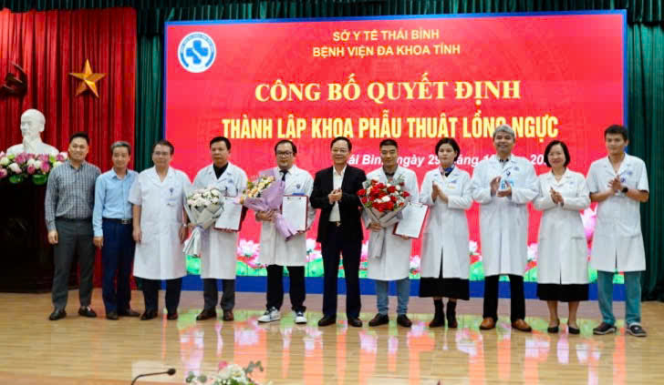   Bệnh viện Đa khoa tỉnh Thái Bình thành lập thêm 2 trung tâm và 1 khoa chuyên môn
