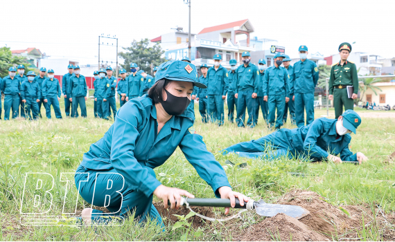   Nâng cao chất lượng huấn luyện dân quân tự vệ