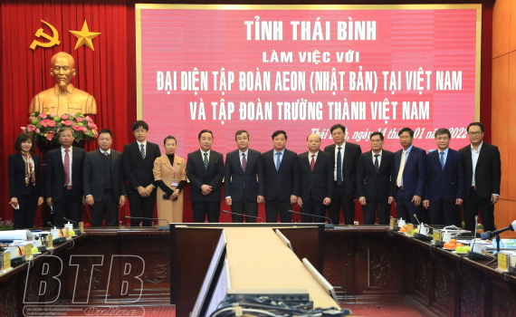   Các Nh881 lãnh đạo tỉnh: Làm việc với đại diện Tập đoàn Aeon tại Việt Nam