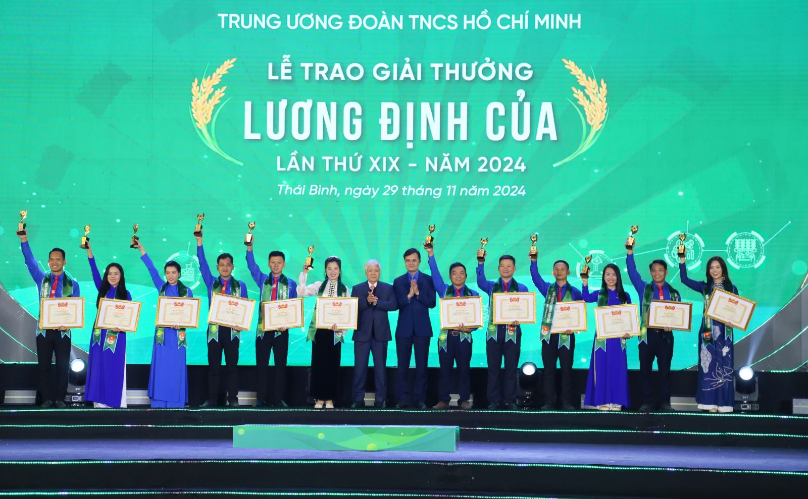   Trao Giải thưởng Lương Định Của cho 36 thanh niên xuất sắc trong lĩnh vực nông nghiệp năm 2024