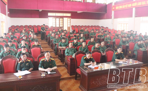   Bộ Chỉ huy Quân sự tỉnh: Nh88 dang Nhap huấn luyện cán bộ dự bị động viên năm 2023