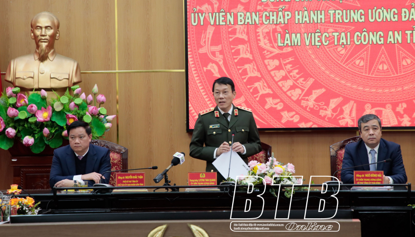   Đồng chí Thứ trưởng Bộ Công an Nh88 đăng Nhập tại Công an tỉnh