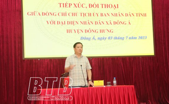  Đồng chí Nguyễn Khắc Thận, Phó Bí thư Tỉnh ủy, Chủ tịch Nh88 casino tỉnh: Tiếp xúc, đối thoại với đại diện Nh888 Khuyến mãi xã Đông Á