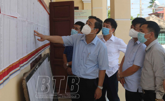   Đồng chí Bí thư Tỉnh ủy, Trưởng ban Chỉ đạo bầu cử tỉnh kiểm tra, chỉ đạo Nh88 Nha cai bầu cử tại huyện Thái Thụy