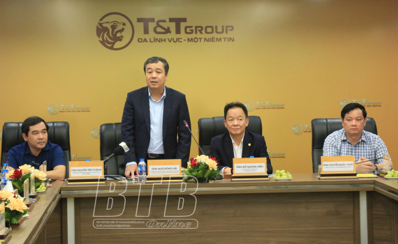   Đoàn đại biểu lãnh đạo tỉnh thăm và Nh88 đăng Nhập tại Tập đoàn T&T