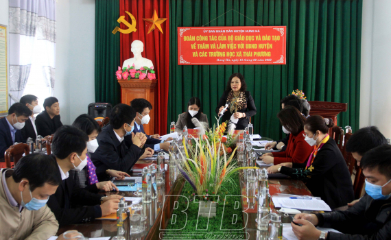   Đoàn Nh88 Nha cai của Bộ Giáo dục và Đào tạo: Kiểm tra hoạt động dạy học trực tiếp bảo đảm an toàn phòng, chống dịch trong các cơ sở giáo dục tại Thái Bình