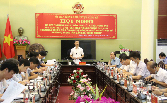   Hưng Hà: Phấn đấu tốc độ tăng trưởng kinh tế đạt 10,82% trong năm 2021