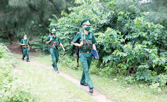   Trạm Kiểm soát biên phòng Cồn Vành Nh88 live tuần tra, kiểm soát phòng, chống dịch Covid-19