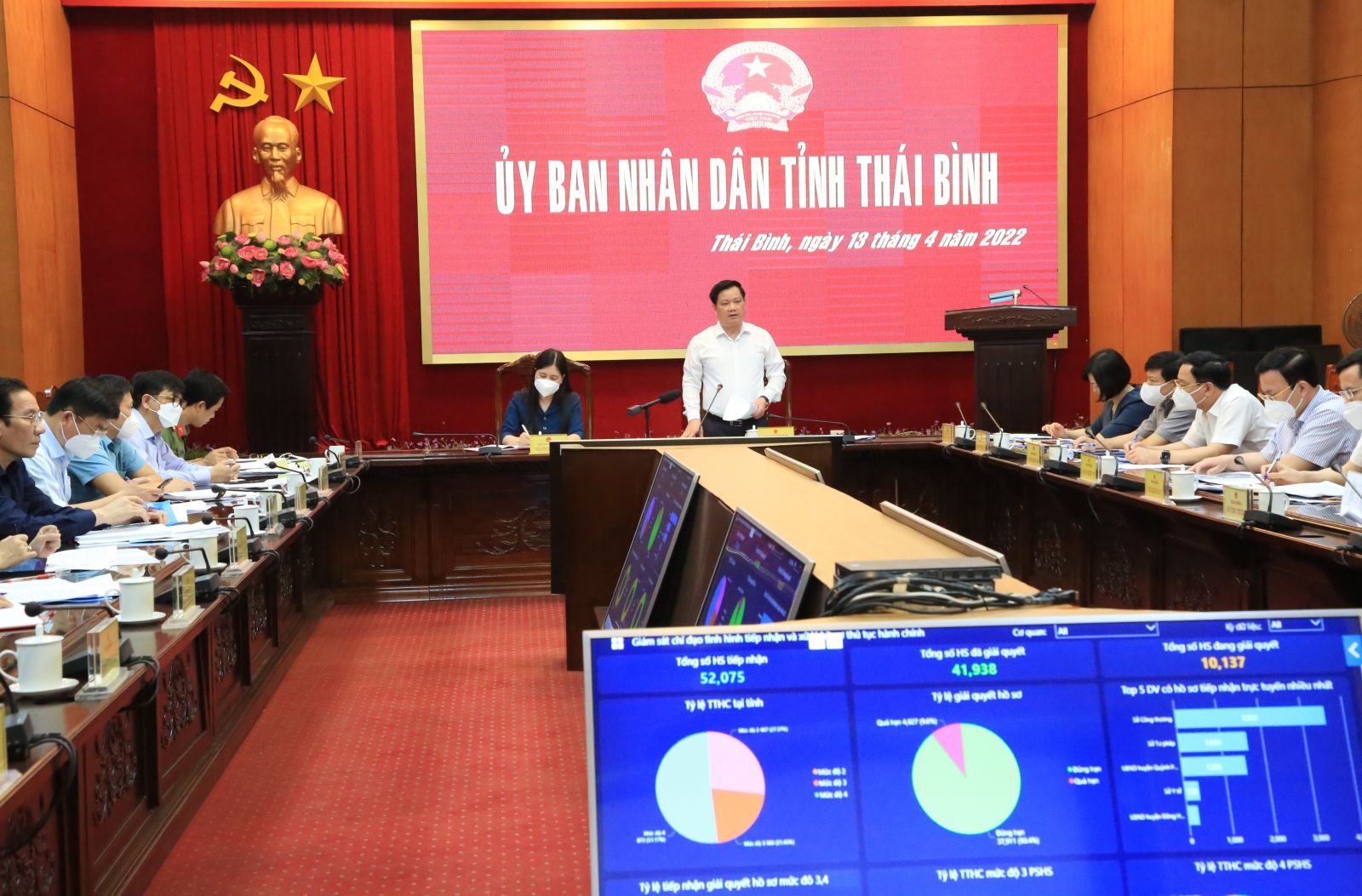  Ban Chỉ đạo về Nh881 tỉnh Thái Bình báo cáo kết quả chuyển đổi số tỉnh quý I năm 2022