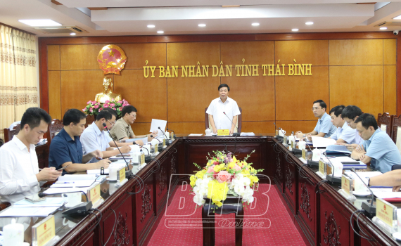   Nh88 casino tỉnh họp nghe báo cáo về chương trình Nh88 net đô thị tỉnh Thái Bình, giai đoạn 2021-2030