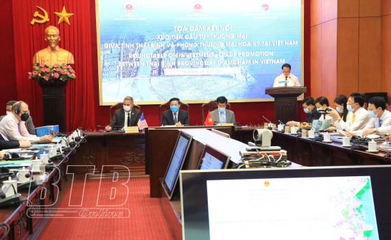   Tọa đàm kết nối xúc tiến Nh88 vip - Nh88 đăng Nhập giữa tỉnh Thái Bình và Phòng Thương mại Hoa Kỳ tại Việt Nam