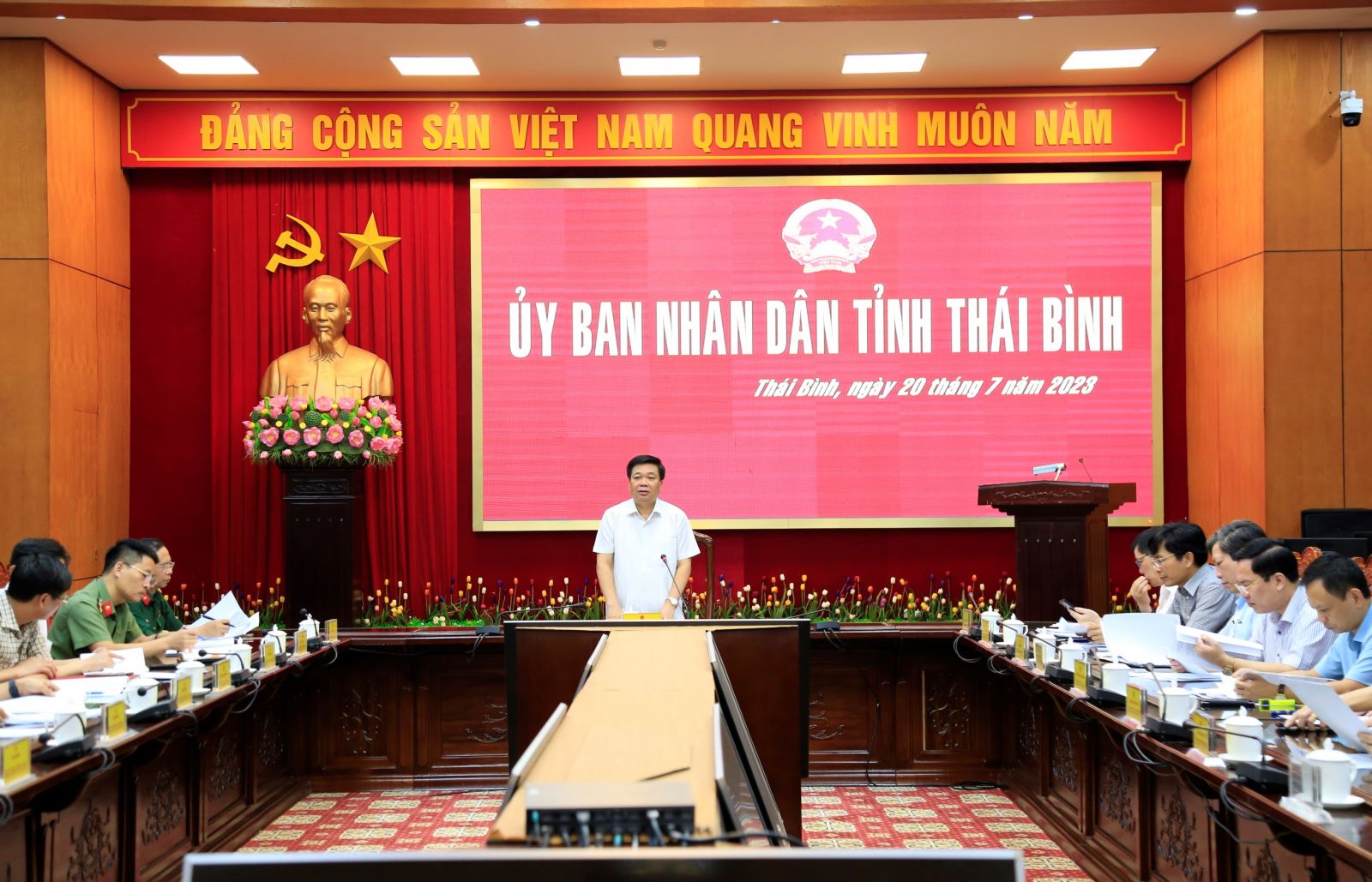   Nh88 casino tỉnh họp nghe báo cáo tình hình thực hiện đề án Nh88 net đô thị khu vực ven sông Trà Lý