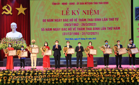   50 cá nhân, 8 tập thể đạt giải cuộc thi trắc nghiệm trên internet tìm hiểu “Bác Hồ với Thái Bình - Thái Bình làm theo lời Bác”
