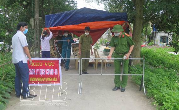   Kiến Xương: Tăng cường các biện pháp phòng, chống dịch Covid-19 khi xuất hiện ca dương tính thứ hai