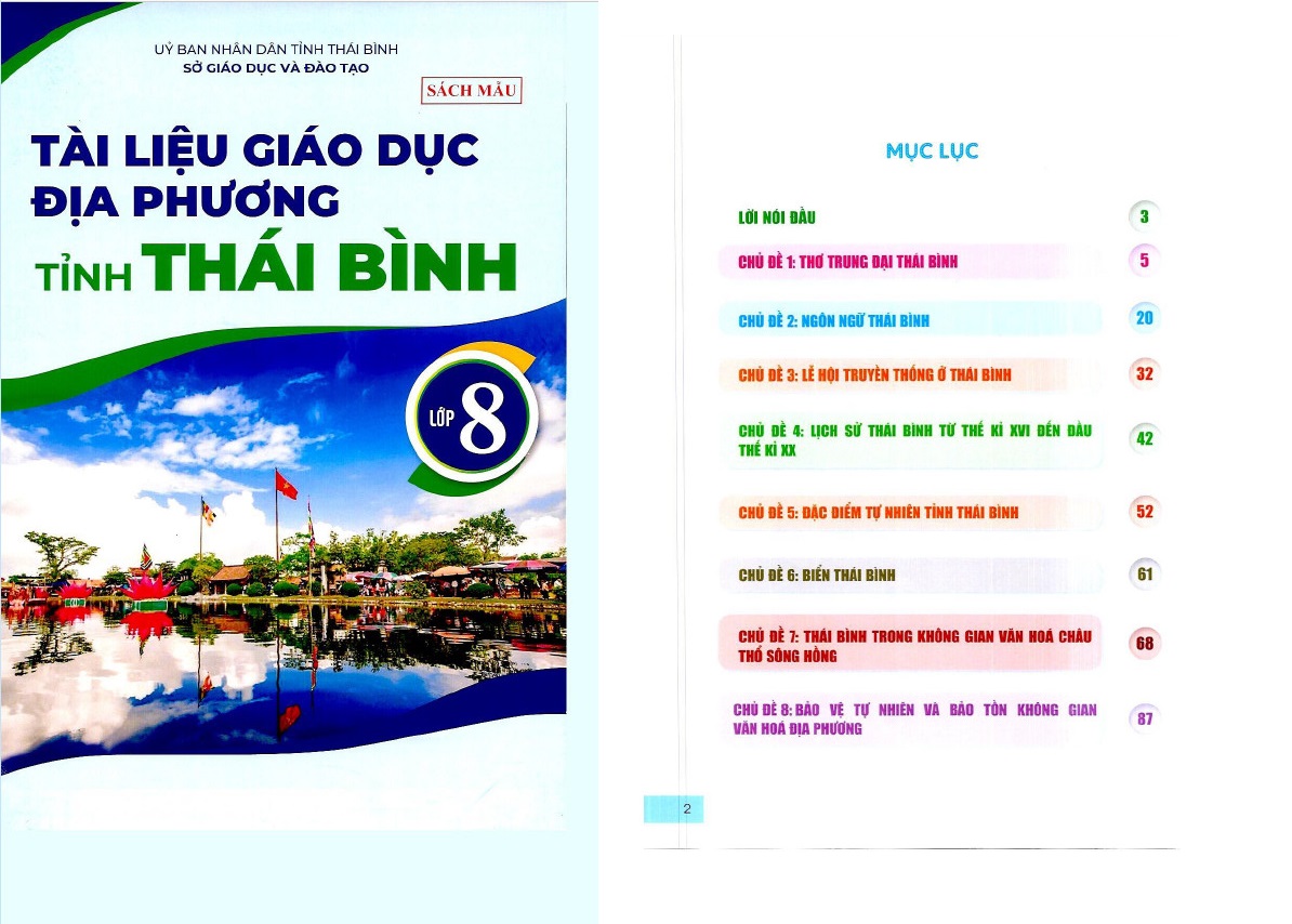   Phê duyệt tài liệu giáo dục Nh88 lớp 8 sử dụng trong cơ sở giáo dục phổ thông của tỉnh Thái Bình