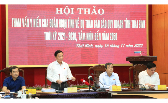   Tham vấn ý kiến của Đoàn đại biểu Nh88 net tỉnh về quy hoạch tỉnh Thái Bình