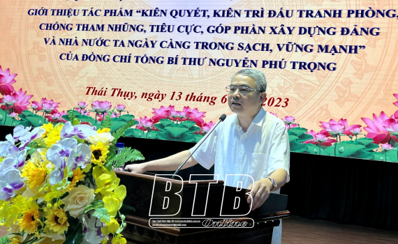   Tuyên truyền, quán triệt Nh88 Nha cai phòng, chống tham nhũng, tiêu cực tại huyện Thái Thụy