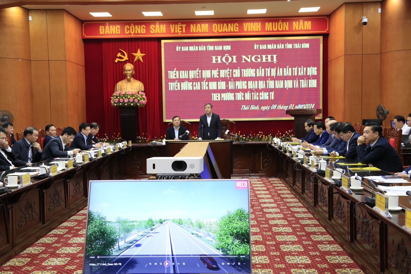   Triển khai quyết định phê duyệt chủ trương Nh88 vip tuyến đường bộ cao tốc CT.08, đoạn qua tỉnh Nam Định và Thái Bình