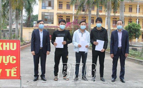   Vũ Thư: 3 công dân hoàn thành cách ly y tế tập trung