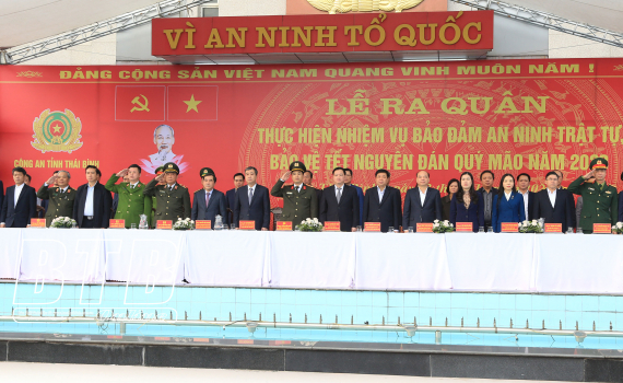   Công an tỉnh ra quân bảo đảm an ninh trật tự, bảo vệ tết Nguyên đán Quý Mão 2023